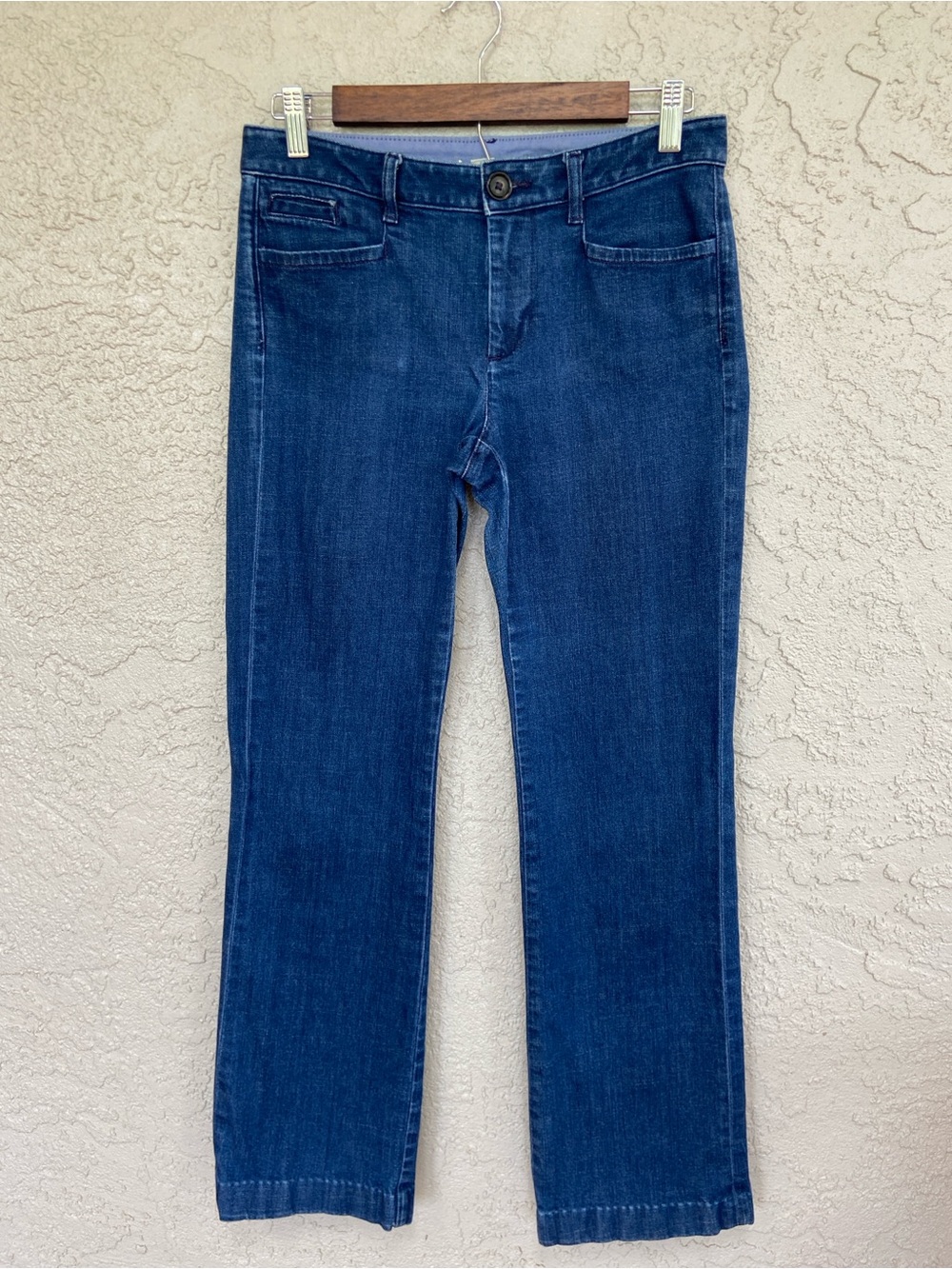 Banana Republic Trouser Jeans Mid Rise Dark Wash Size 26R